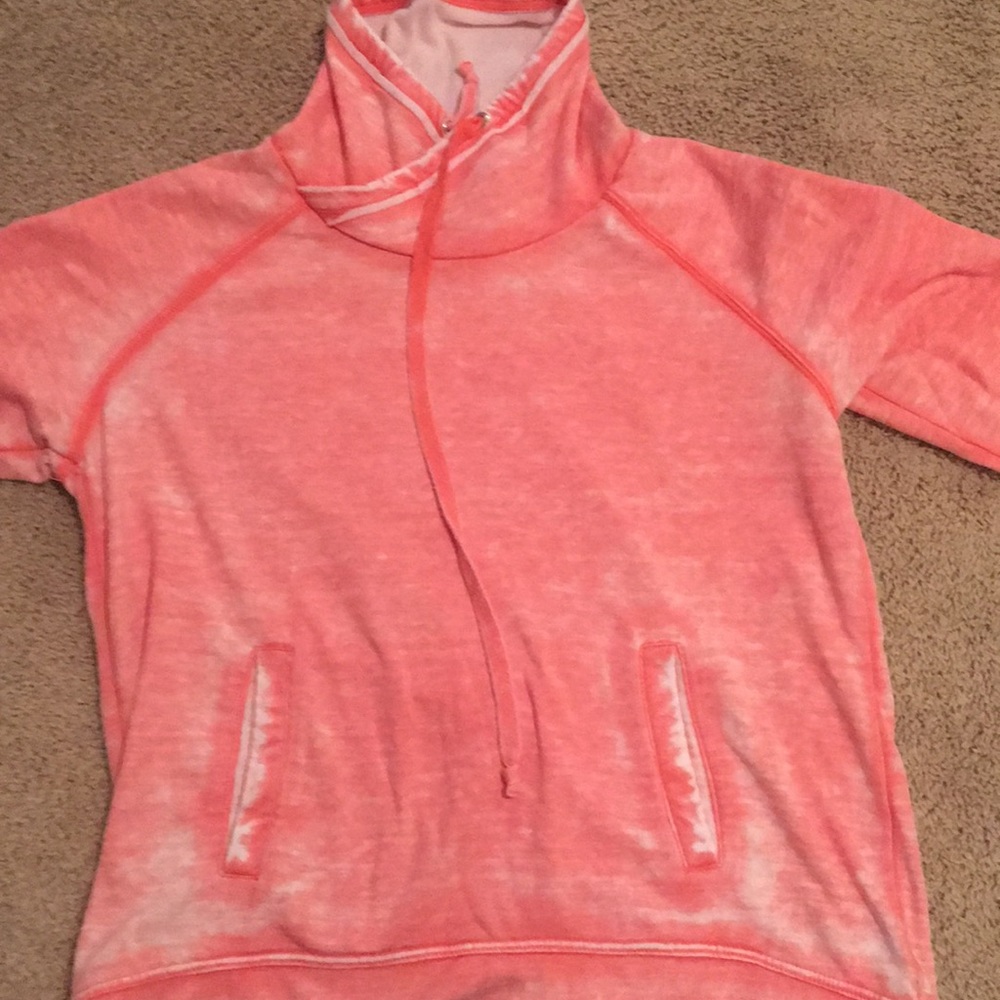 light pink sweatshirt